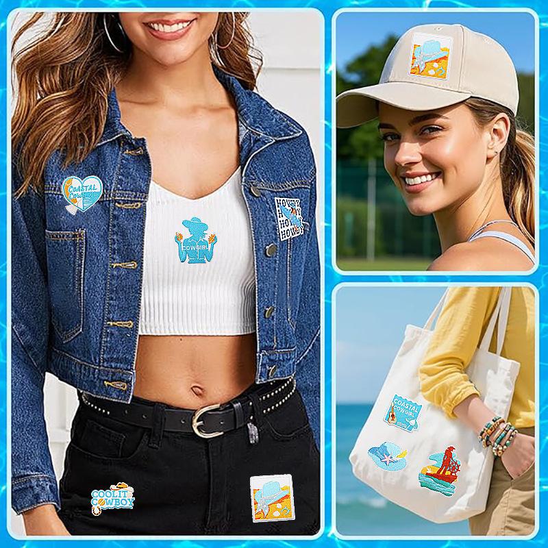 Horse Pentium Embroidery Cloth Sticker Western Denim Computer Embroidery Badge Fashion Girl Decoration Guitar Embroidery Badge Ironing