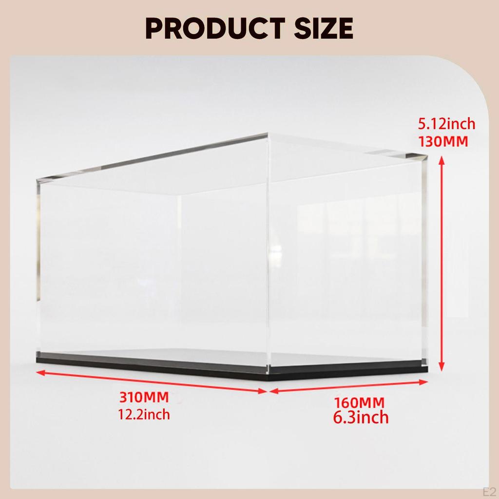 1:18 Clear Acrylic Display Case,Countertop Box Stackable Dustproof Protection Storage Showcase for