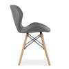 LAGO Eco-leather Chair - Gray X 1