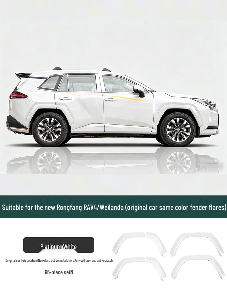 Fits 26 Toyota RAV4 Models: Wide Body Fender Flares & Wheel Arch Accessories