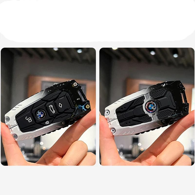 

Car Sticker Hot 2025 Gradient Car Key Case Cover For BMW 1 3 5 7 Series X1 X3 X4 X5 X6 F10 F20 F30 F34 F11 F15 F16 F25 F31 M3 M4