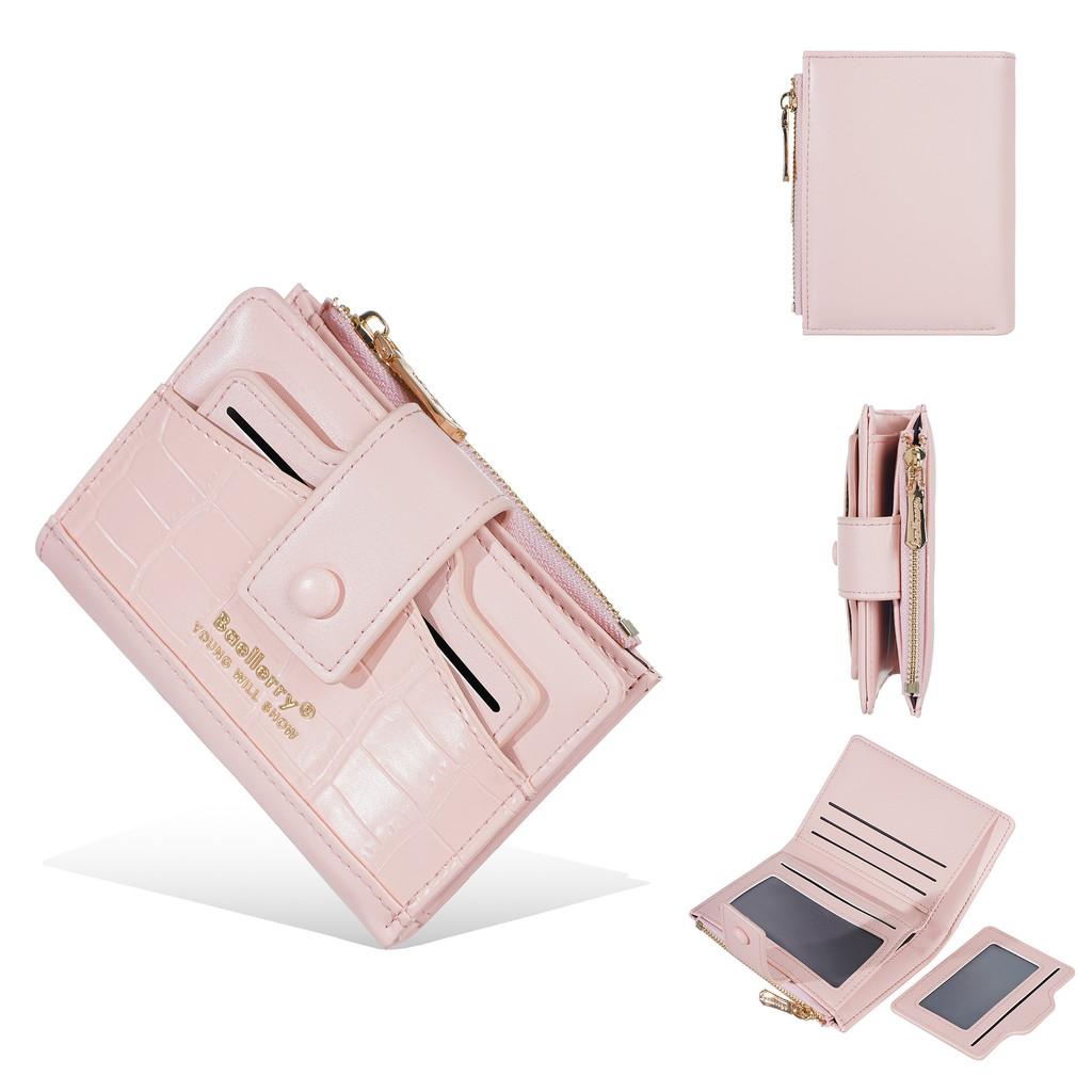 Womens Pu Wallet With Card Slots And Money Clip For Daily Use