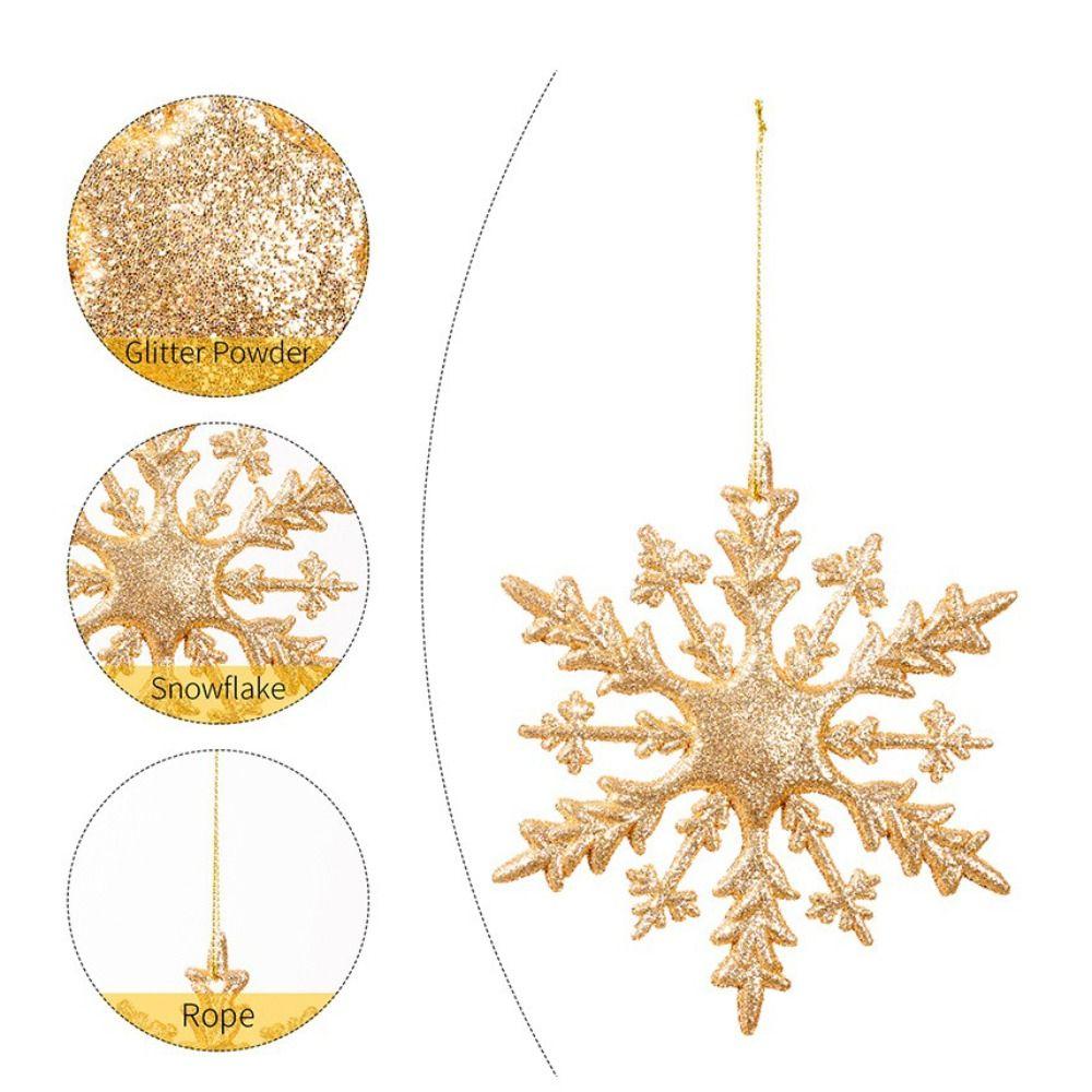 6PCS Long-Lasting Christmas Tree Pendant Lightweight Xmas Decoration Holiday Season