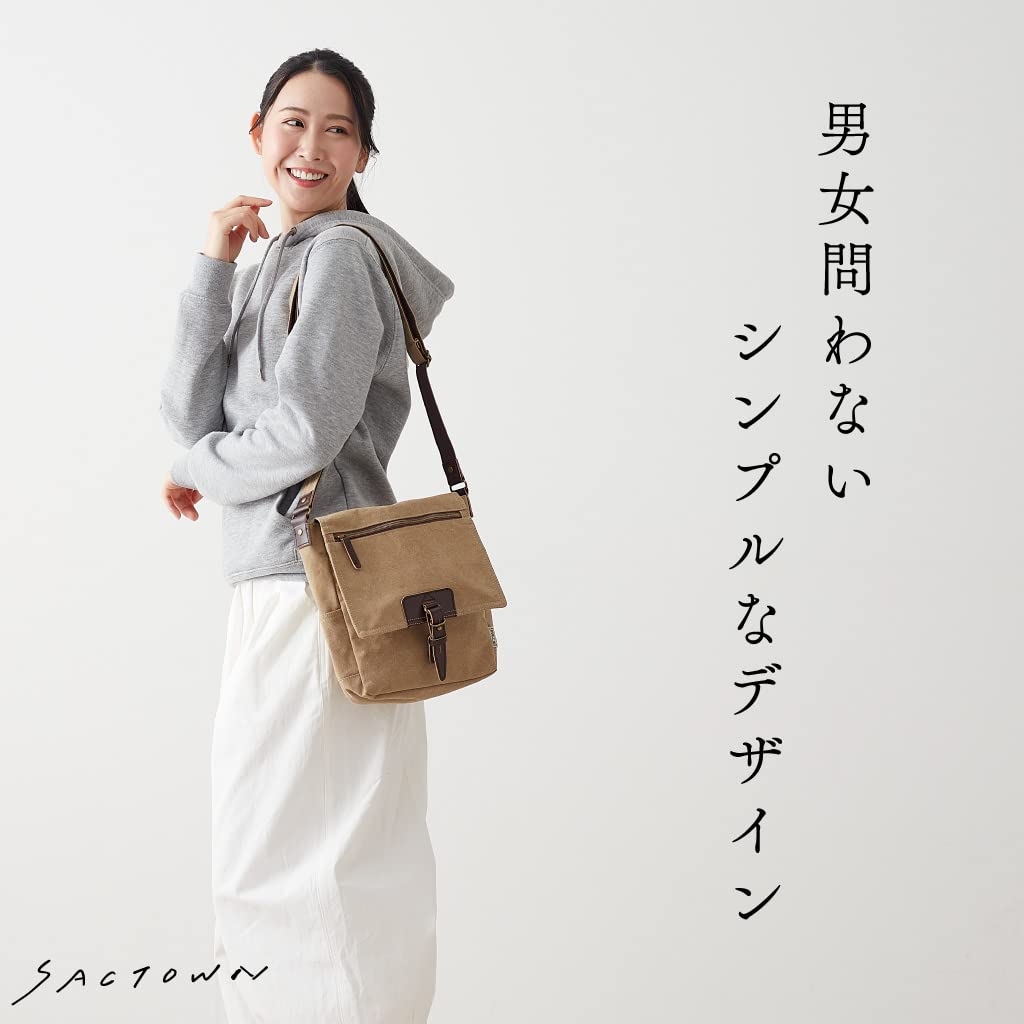 Hanpu Kobo Shoulder Bag Bag Canvas Shoulder Bag Crossbody B5 3X95 Beige [Shoulder Men's Women's Canvas]