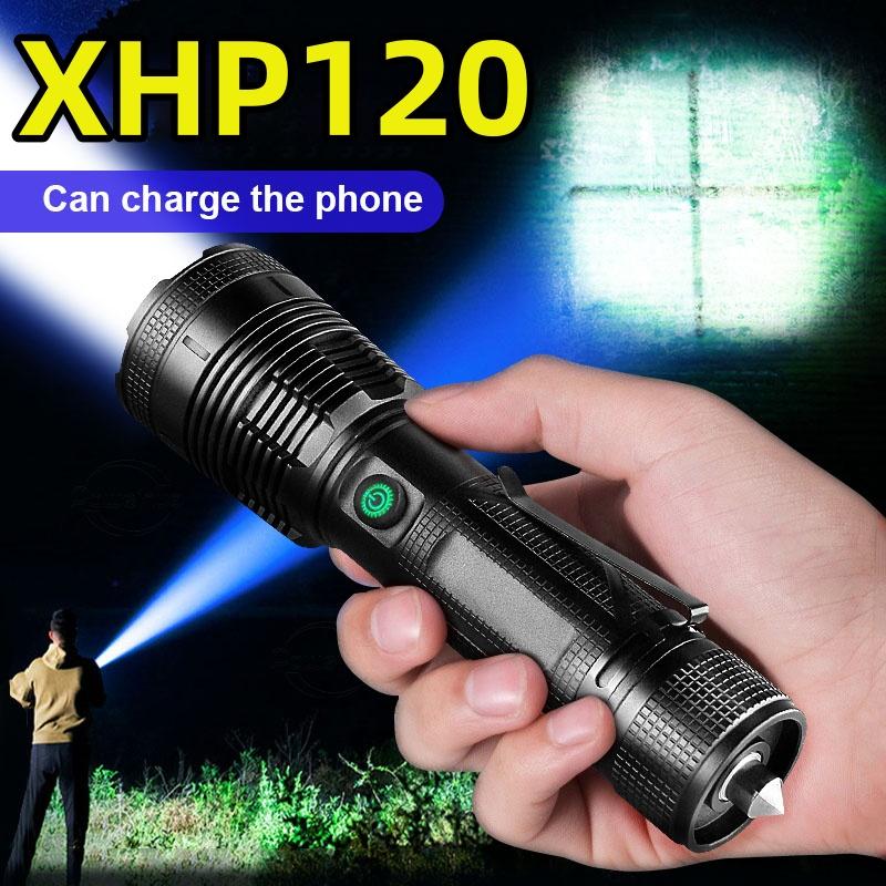 

Фонарик мощный светодиодный фонарь XHP120 100000LM лампа масштабируемый фонарь перезаряжаемый фонарик самозащитный фонарик дальнего света A-Flashlight