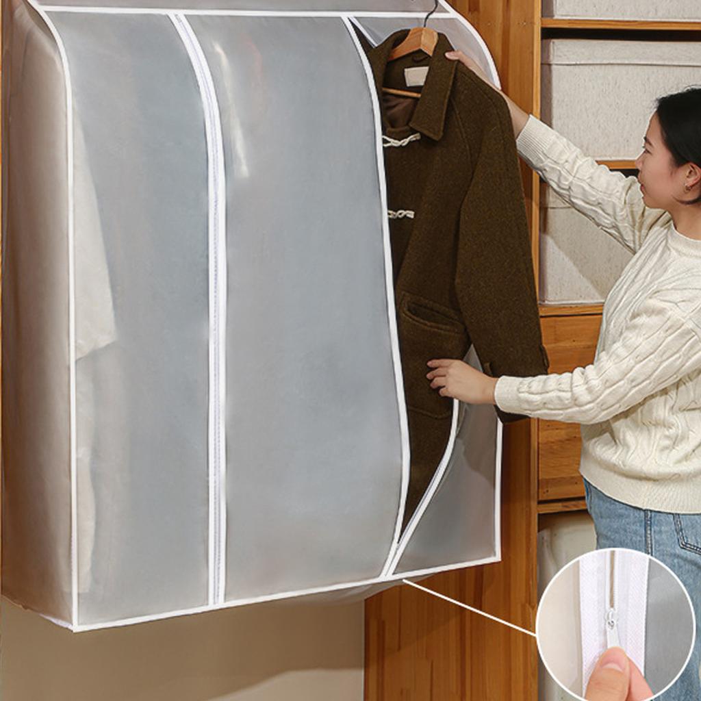 Super Large Transparent 3D Zipper Clothes Dust Cover Wardrobe Storage Bag Waterproof Dustproof Suit