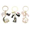 Cute Cats Pet Charm Keychain Chic Cats Figure Bag Hanging Decoration Charm Multipurpose Key Chain Adornment