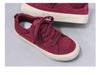 Burgundy Men's Trendy Canvas Sneakers: Versatile, Breathable Mesh for Casual Sports and Summer Style
