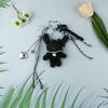 Cute Bear Keychain For Phones And Bags Pvc Decor With Heart Ribbon For Teens And Girls