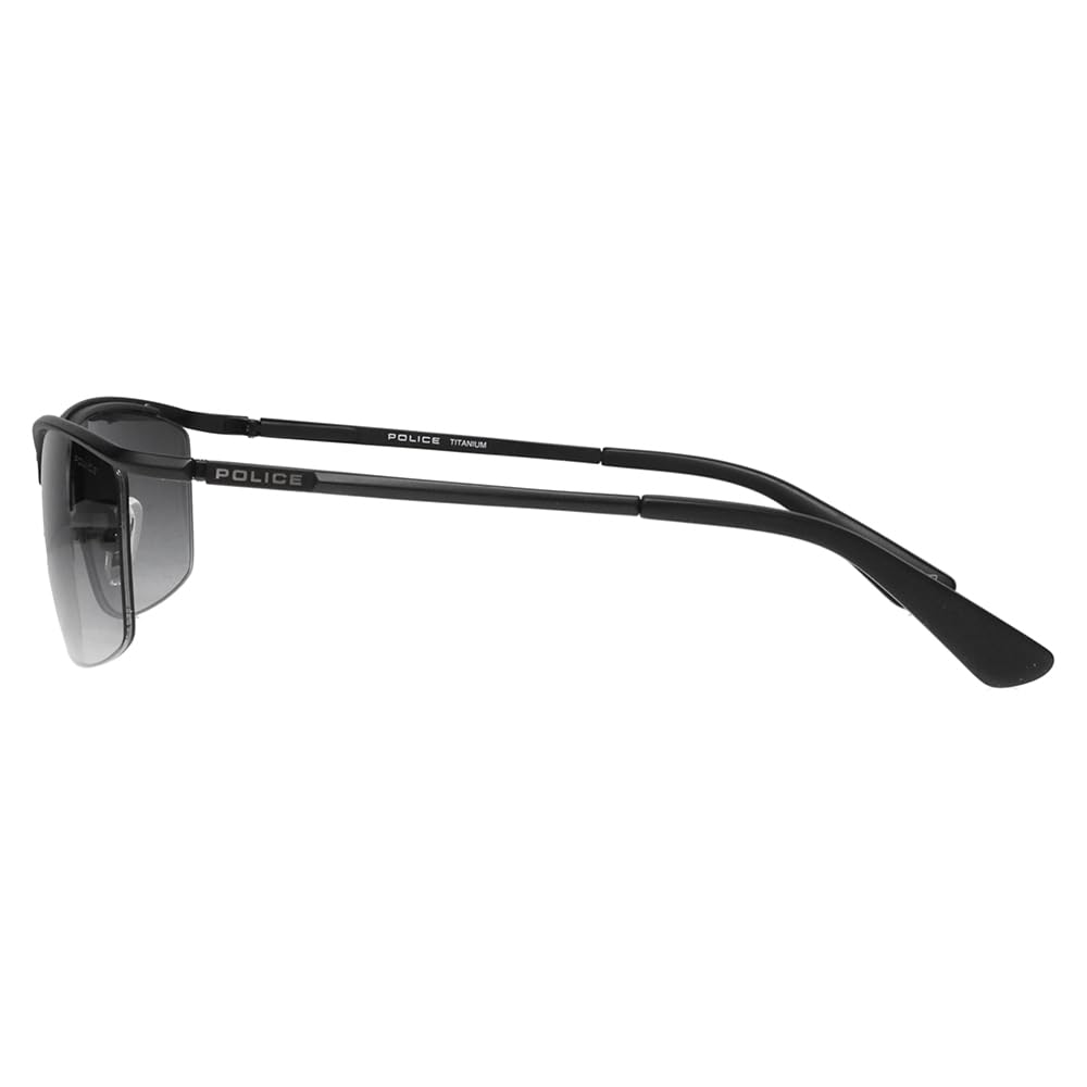 Sunglasses SPLG38J 531N 59 Reissue Special Edition VOLTAGE Square Titanium [Police] Semi-rimless Men's