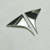 For Kia Sportage 4 2016 2017 2018   ABS Chrome Rear Window Spoiler Side Wing Triangle Cover Trim External Accessories
