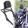 Motorcycle Sissy Bar Backrest, Passenger Backrest and Cargo Rack, Sturdy Rear