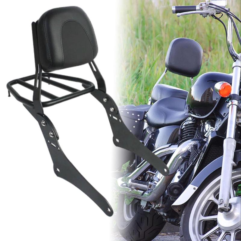 Motorcycle Sissy Bar Backrest, Passenger Backrest and Cargo Rack, Sturdy Rear