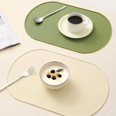 Alfombrilla de silicona de grado alimenticio para comer, color sólido, resistente al calor, aislante, salvamanteles, anti quemaduras, resistente a altas temperaturas, alfombrilla de mesa