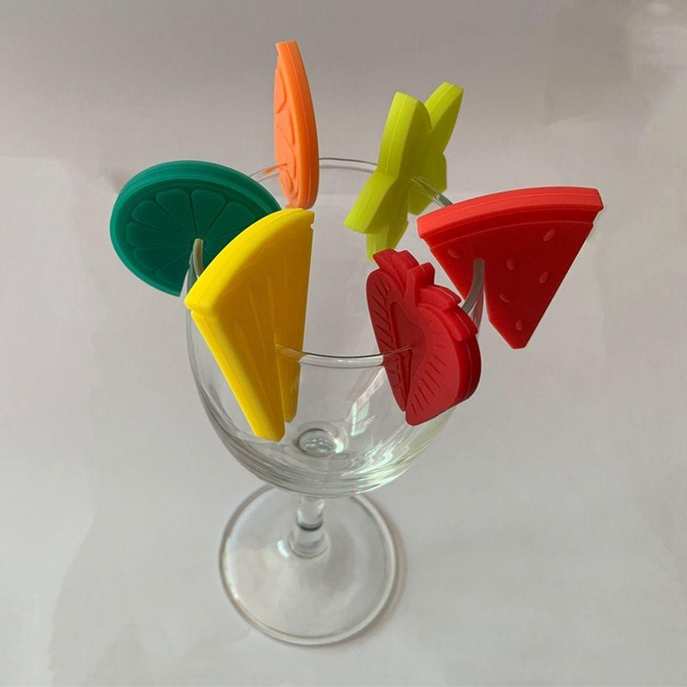 Creative Drink Markers Silicone Wine Cup Marker New Wine Glass Tags  Bartender