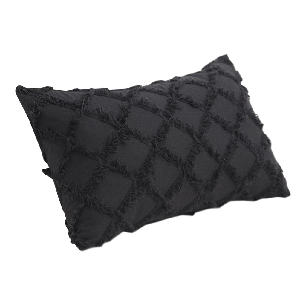 Living Room Bedroom Cotton And Linen Cut Flower Sofa Cushion
