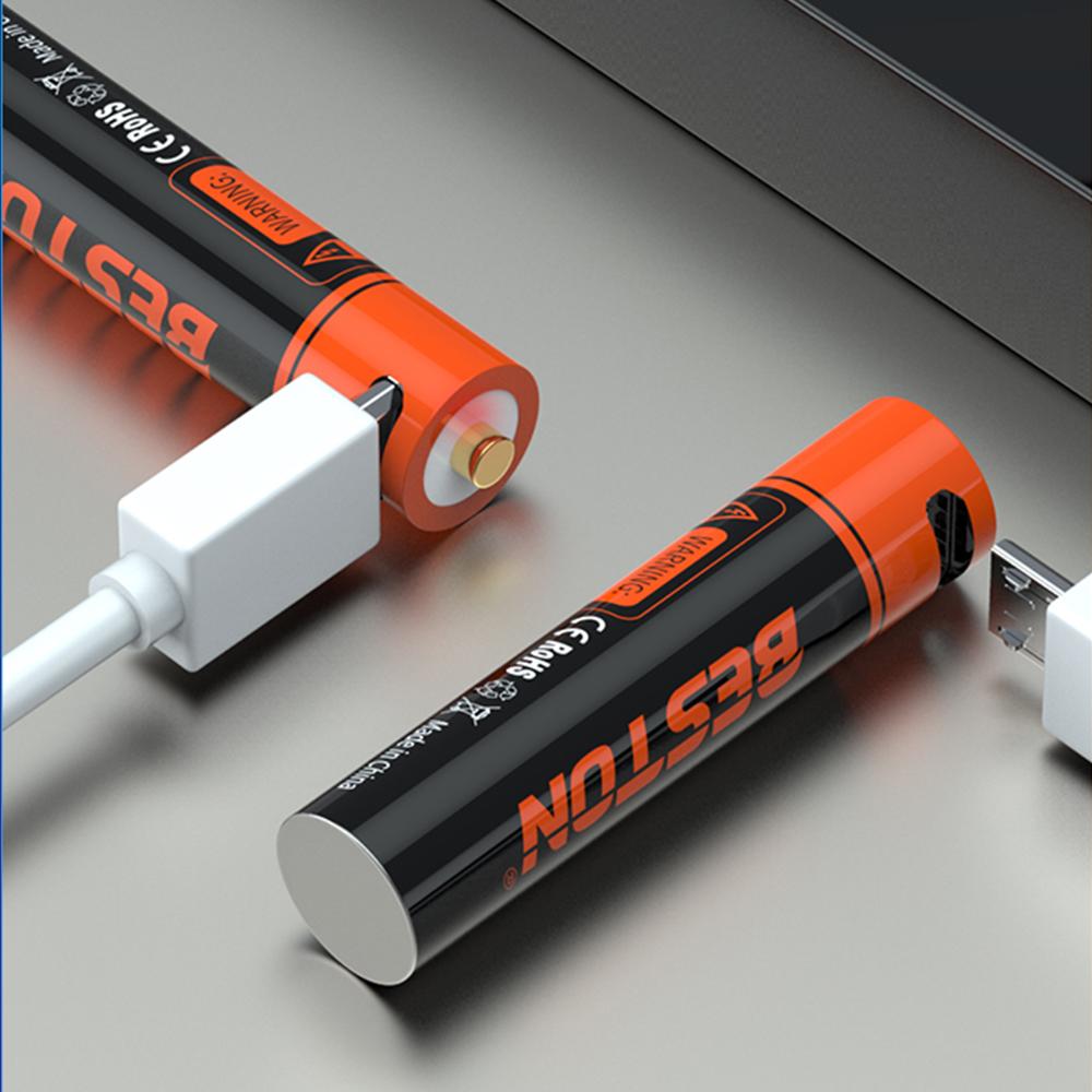 Micro-USB 1,5V AAA-Größe Li-Ionen Wiederaufladbare Batteriezelle 1000 mWh 690 mAh USB-Laden aaa Batterien