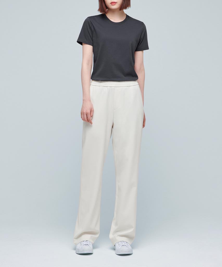 Musinsa Standard Genderless Wide Elastic Waist Slacks [Cream]