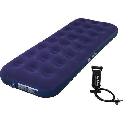 IRIS OHYAMA Air Bed Navy Comes with a Dedicated Double Action Making It Suitable for Use As a Guest for or As a Disaster Prevention Item ABD-1N Pump,