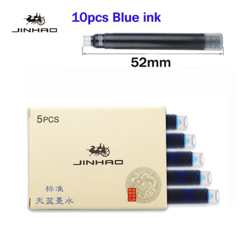 

Jinhao 250 Металлическая перьевая ручка Тонкое перо 18KGP и серебряная и золотая отделка Разноцветный письменный гаджет Fine (About 0.5mm)