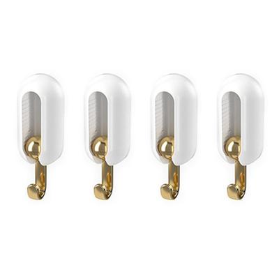 4 Stück Selbstklebende Haken Mehrzweck Modern Minimalismus Stil Stanzfrei Starke Tragfähigkeit Wand