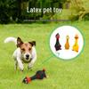 Bite-Resistant Latex Squeaky Dog Toy - Standing Chicken or Big-Mouthed Duck Teething Toy.