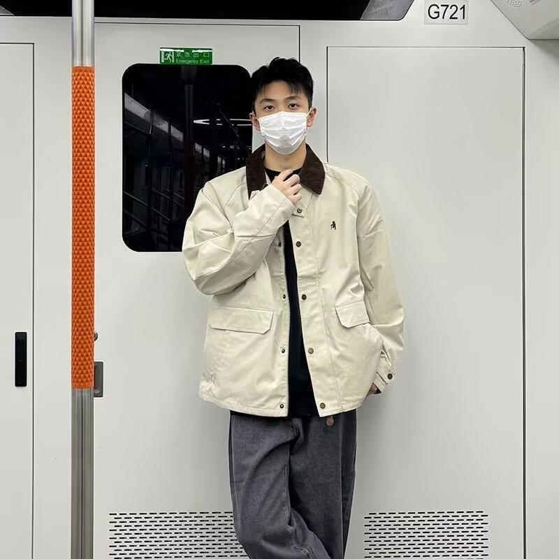 Cleanfit Short Trench Coat Detroit Jacket American High-end Vintage Tooling Jacket Men's Spring and Autumn