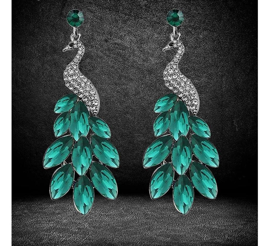 Valentine Collection AAA Swiss Zircon Peacock Earings Fashion Earrings for Girls and Women