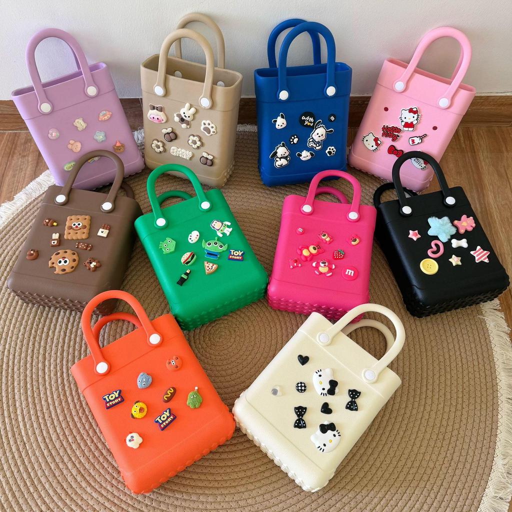 EVA Cartoon Waterproof Hole Bag: Summer DIY Mini Handbag