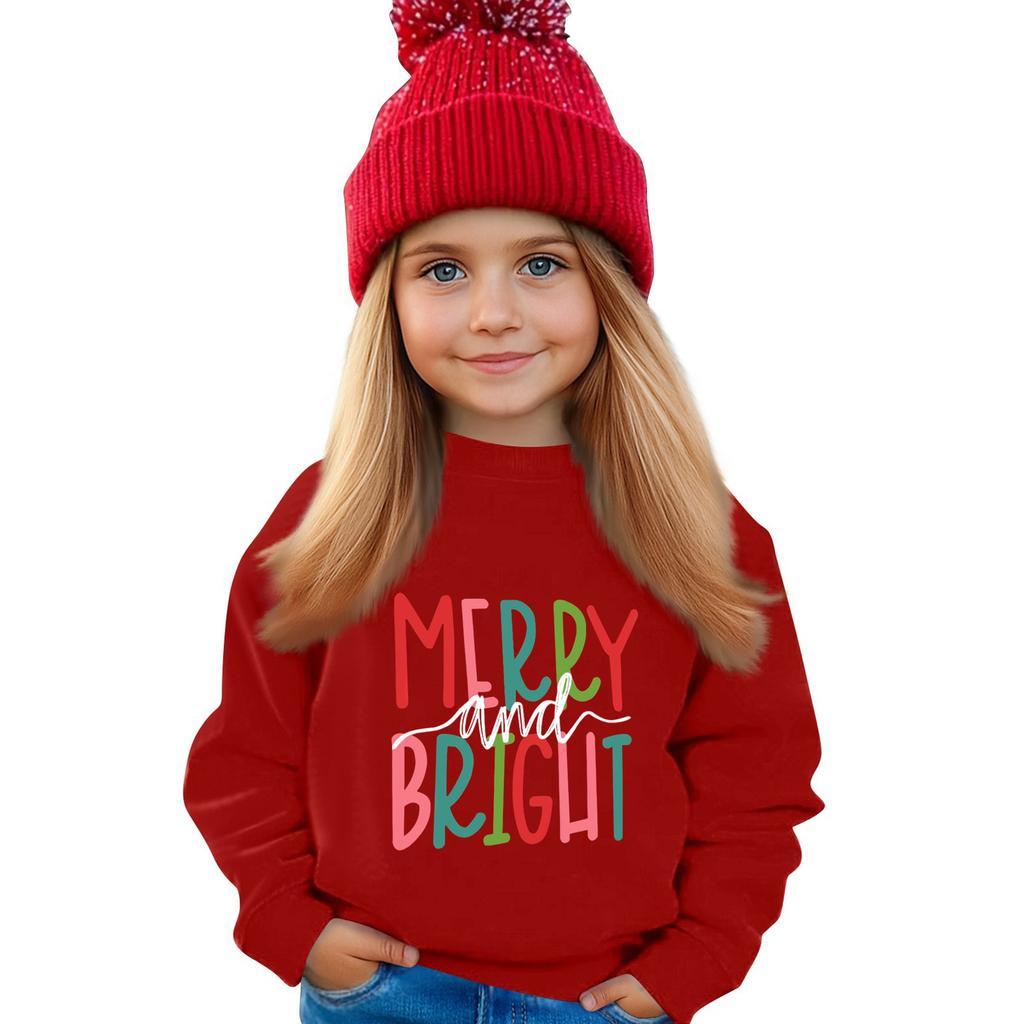 Genser til barn Gutter Jenter Rund hals Sportsgenser Casual Pullover Genser Sportsskjorte