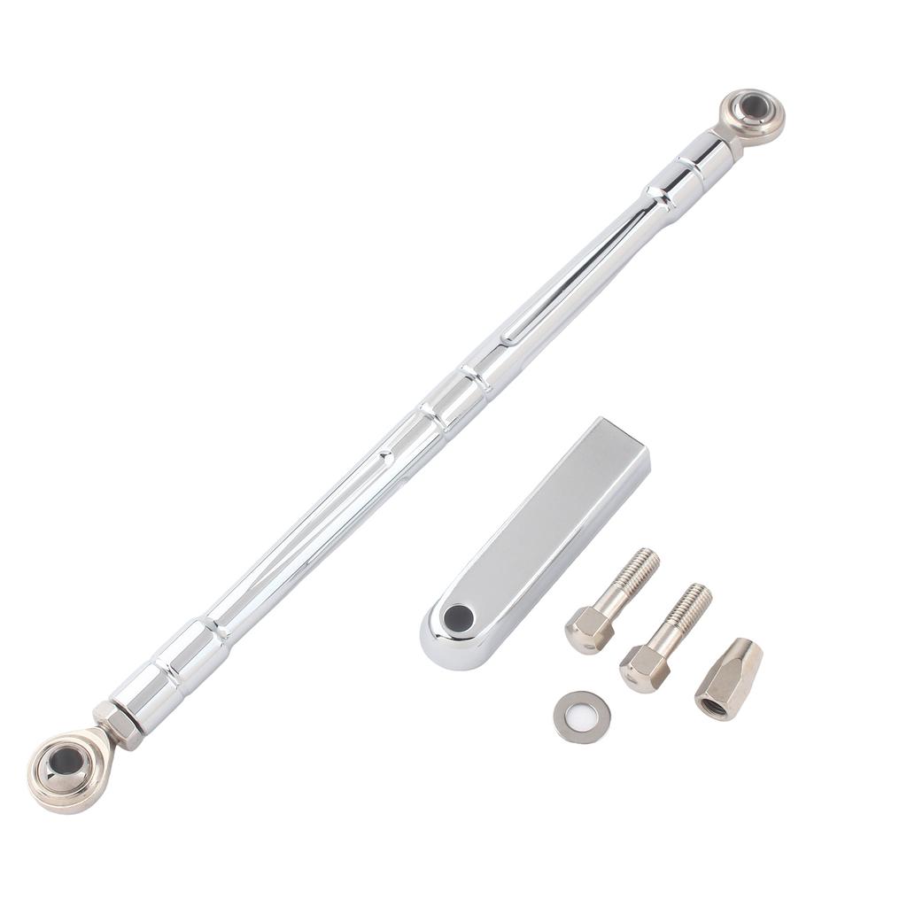 Motorcycle CNC CUT Shift Linkage Shifter Link Round Rod For Harley Softail Fat Boy Breakout Touring Street Electra Road Glide