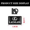 10pcs Car Styling Inner Button Sticker Emblem Badge PVC Crystal Epoxy Adhesive Sticker Refitted Label Interior Decoration