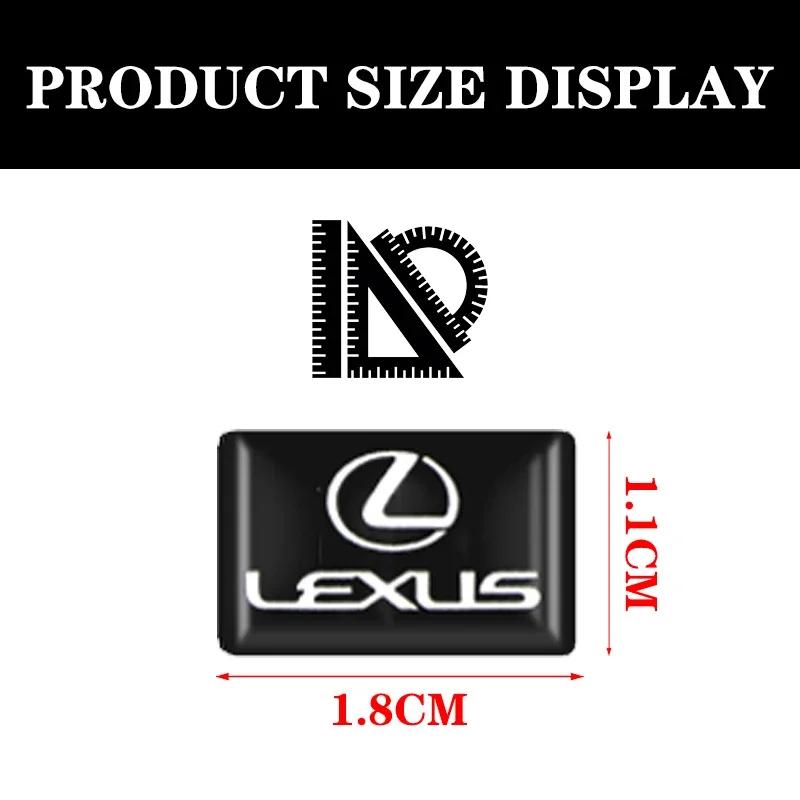 10pcs Car Styling Inner Button Sticker Emblem Badge PVC Crystal Epoxy Adhesive Sticker Refitted Label Interior Decoration