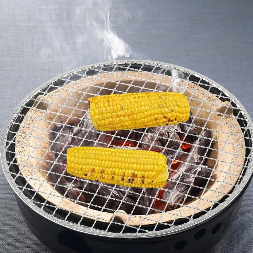 5pcs Round Disposable Wire Net Grill Racks Iron Roast Grate Cooking Barbecue BBQ Home Outdoor Cooking Equipment Accessories
