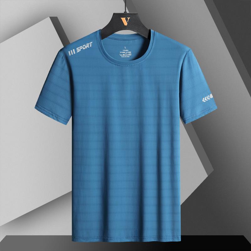 Men's Quick Dry Athletic Short Sleeves T-Shirts Moisture Wicking Running Workout Shirts Performance Stretch Summer Casual Breathable Crew Neck Top Tee