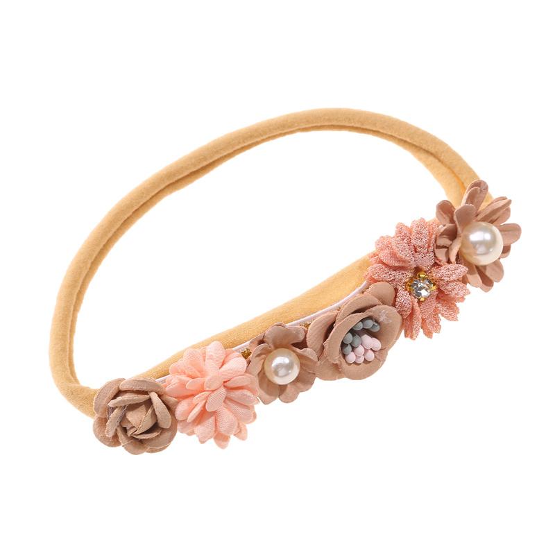 Lovely Baby Girl Headbands Elastic Kids Floral Head Bands Newborn Infant Toddler Hairband Headwear Hair Accessories