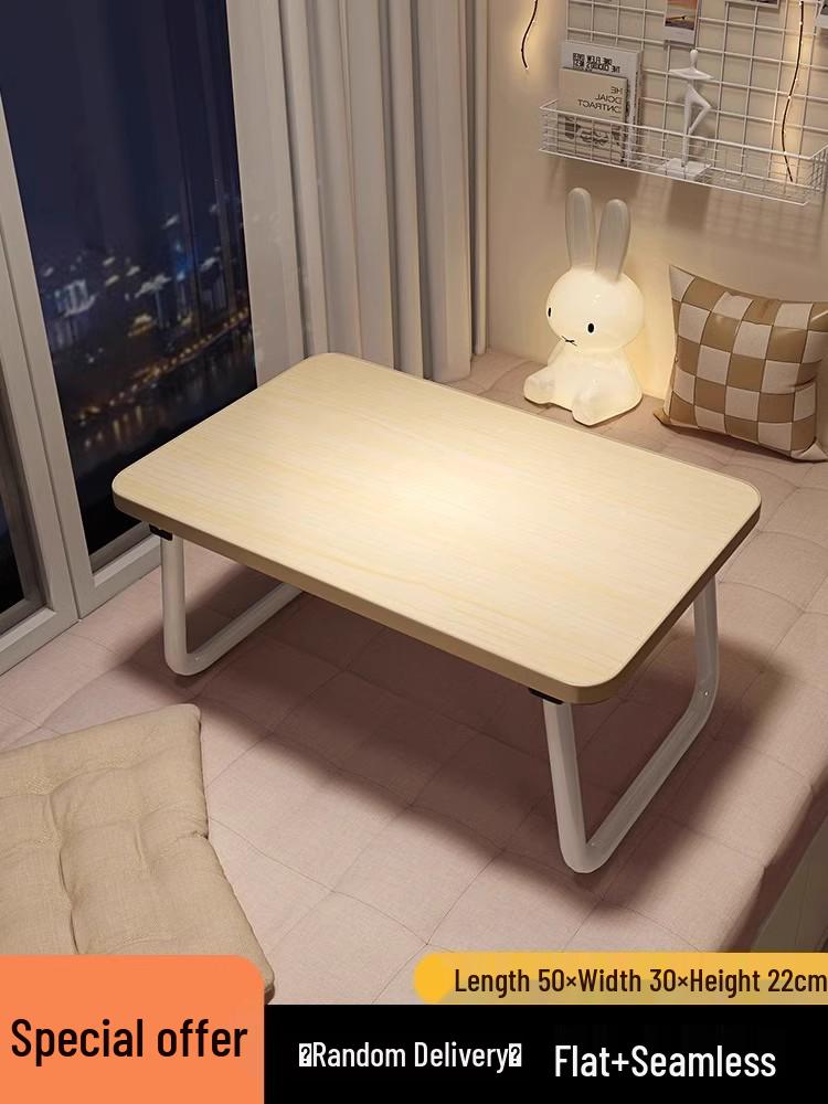 Folding Bedside Laptop Desk: Bay Window & Dorm Use