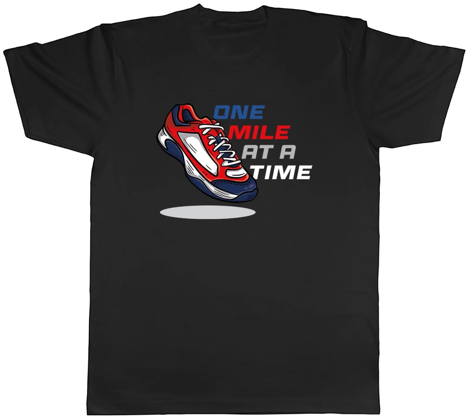 One Mile at a Time Funny Marathon Runner Mens T-Shirt Tee Gift Top XXXL