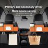 Car Seat Back Organizer with Tissue Box,Multifunctional Resin Storage Rack with Hooks for Access By Driver,Passenger,Vehicle Interior Organization