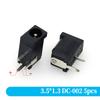 5PCS DC Power Connector pin 2.5x5.5mm Female Plug Jack + Male Plug Jack Socket Adapter PCB Mount DIY Adapter Connector 5.5x2.5