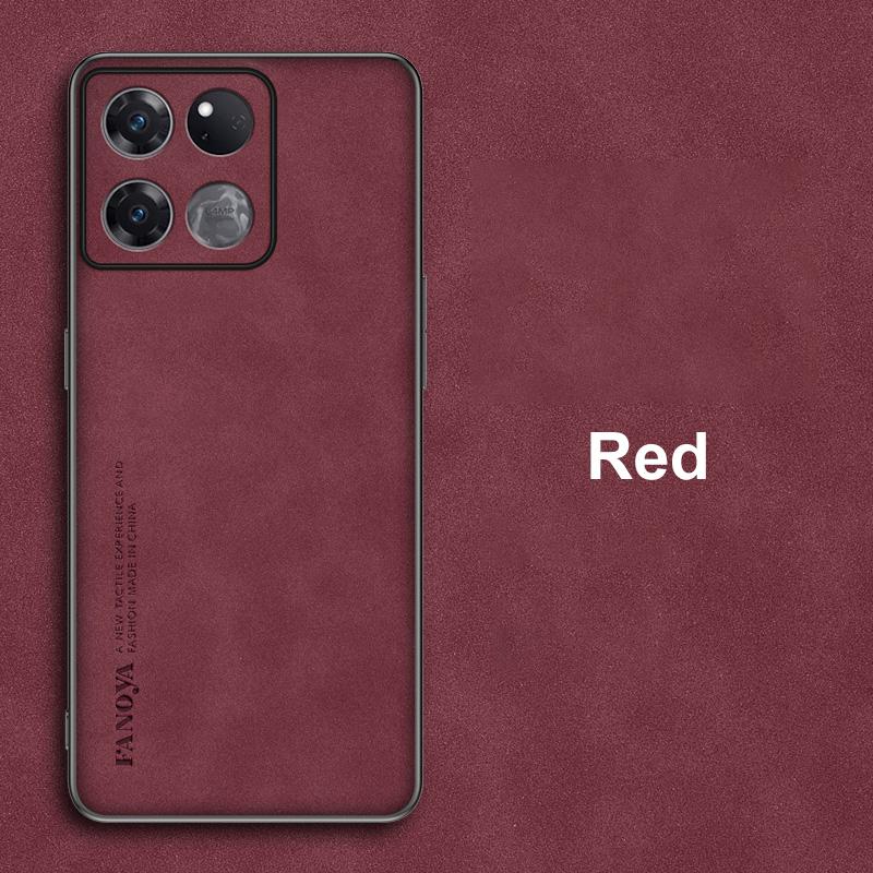 

Роскошный чехол из искусственной кожи для OnePlus Ace Racing Pro, деловой силиконовый защитный чехол для телефона OnePlus 10 Pro 10R 10T Coque For OnePlus Ace Pro красный