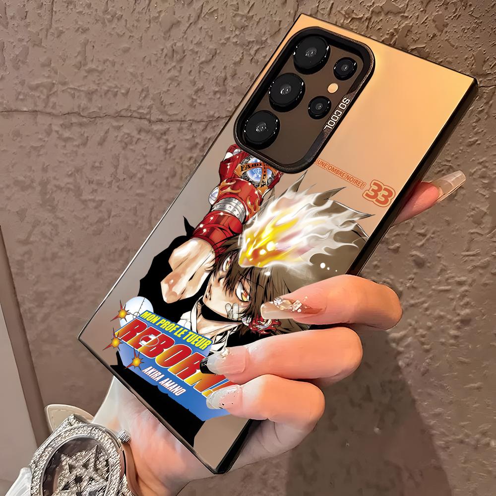 Anime R-Reborn Phone Case For Samsung Galaxy S25 Edge S24 S23 S22 S21 S20 Ultra Funda Silicone Silver Cover