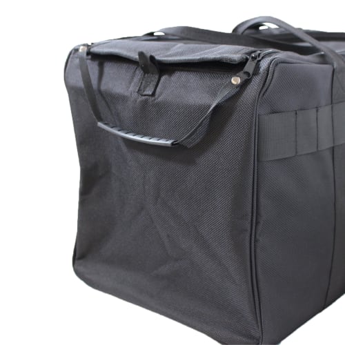 BIGMAN Double Zip Tool Bag, Volume 52, BMB-08, Durable Black Fabric Tool Bag for DIY and Outdoor Use, Model Number: 4962308193296