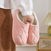 Couple Plush Cotton Slippers Fleece Lined Warm Indoor Home Men Women Fall Winter