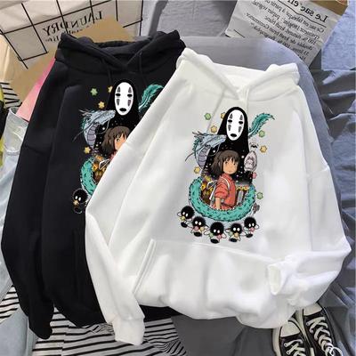 Studio Ghibli Totoro Japanese Anime Funny Cartoon Hoodie Women Spirited Away Miyazaki Hayao Sweatshirt 90s Graphic Hoody Female