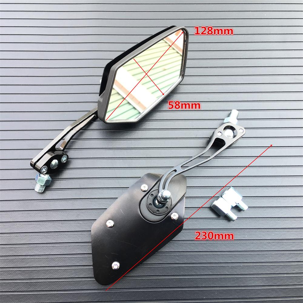 Aluminum Universal 8mm 10mm Motorcycle Handlebar Rear View Mirrors Anti-glare Mirror for Honda Yamaha Suzuki Scooter
