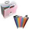 With Handle Accordion Folder Buckle Closure A4 Document Bag Expanded File Holder  Office Use