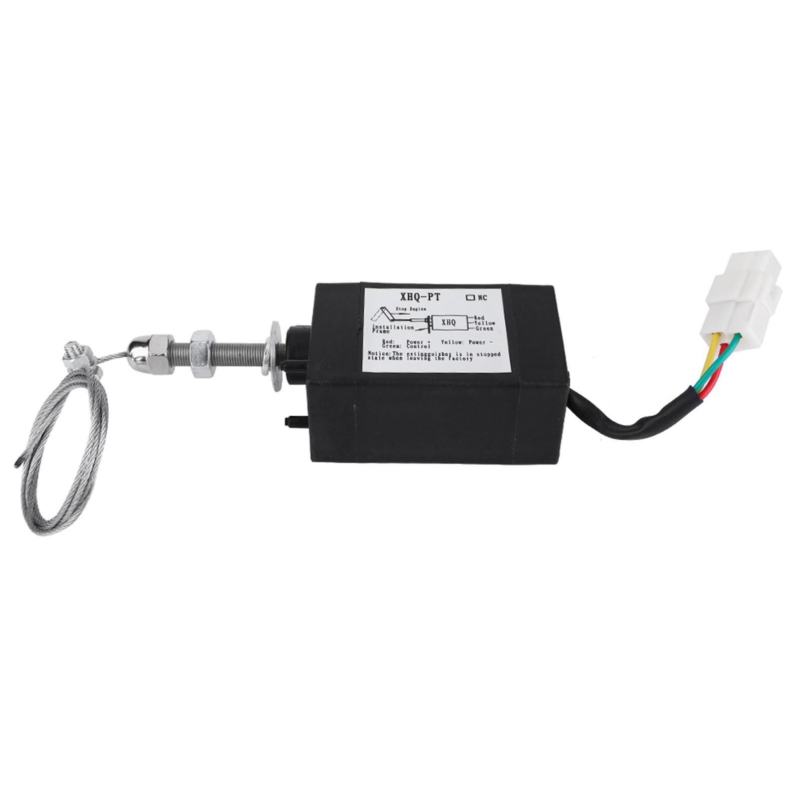 

DC 1224V Diesel Engine Flame Out Device Engine Stop Solenoid Valve(12V) білий