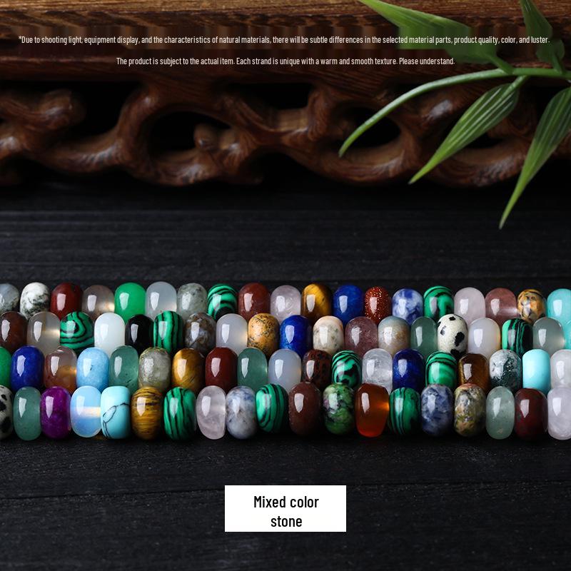 8x5mm Chalcedony Crystal Agate Natural Stone Abacus Beads for DIY Jewelry Necklace/Bracelet