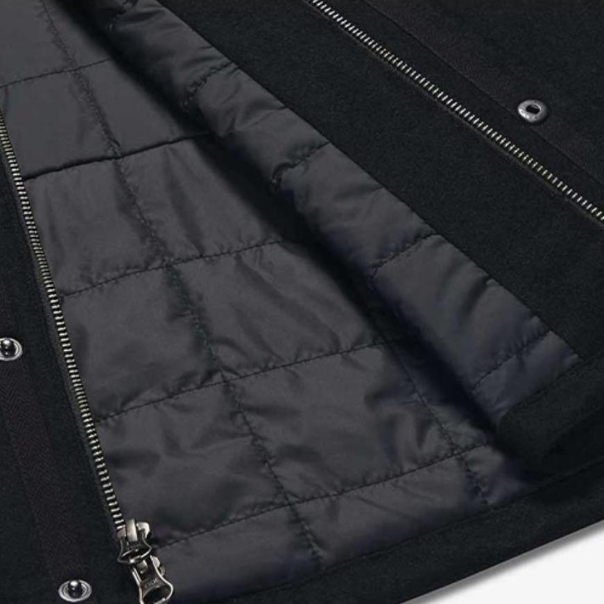 Nike Solid Color Warm Casual Jacket Men Outerwear Black 800983-010